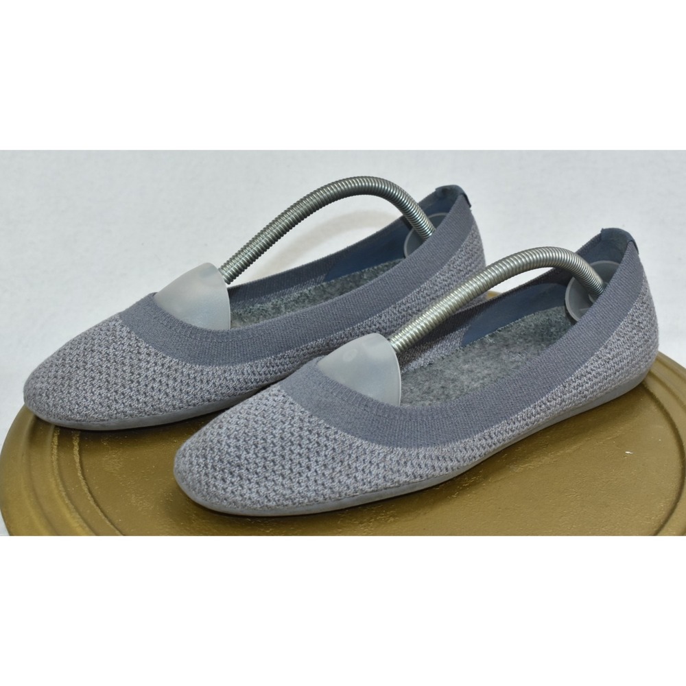 Allbirds Tree Breezers Women Shoes Size 8.5 Knit Charcoal Ballet Flat